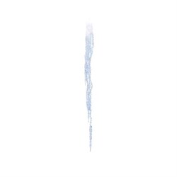 Сосулька в снегу глиттере H90cm - фото 80596