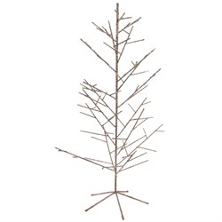 Дерево 100 см металлическое с серебряным блеском - фото 80728