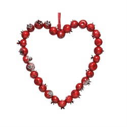 Подвеска сердце из ягод L2.5-W34-H34см - фото 81458