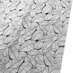 Набор матовой пленки с рис."Эко"(листья), 60x60см (20шт) цвет Черный - фото 81577