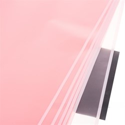 Набор матовой пленки с окантовкой - полоса, 58х58 см,(20шт) цвет: Розовый - фото 81859