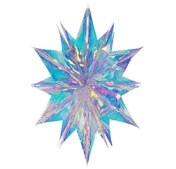 Ёлочное украшение Звезда Пластик Разноцветный 60cm - фото 82004
