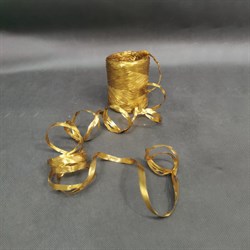 Рафия искусственная металлизированная, 10ммx200м цвет Золотой Арт.119002-1/200 42-00-00 - фото 82420