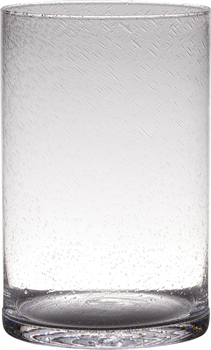 Ваза Cylinder Archer soda bubbles H30 D19 - фото 82467