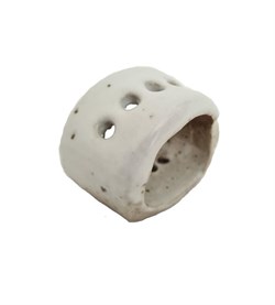 Кензан керамический белый в форме кольца, глазурь - фото 82650