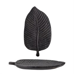 Деоративный элемент лист Kylar, цвет: черный, материал: дерево манго L40,5xH2,5xW23 cm - фото 82725