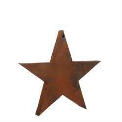 Металлическая звезда ржавая - 38х5х37см - фото 83040