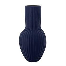Хрустальная ваза, голубая, керамогранит, Ø13,5xH26,5 см - фото 83491