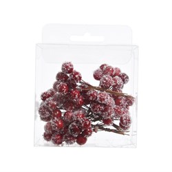 Заснеженные грозди ягод, красные L4-W9-H11.5см - фото 83712
