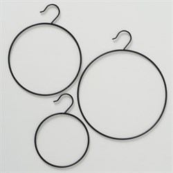 Декоративные кольца Rumba, 3p., Set 3, Round, L 14,5-25cm, H 20-30 cm, D 15-25 cmiron black - фото 83794