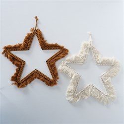Звезда декоративная подвесная Almar, D30 см, 2 вида, из хлопчатобумажных ниток - фото 84154