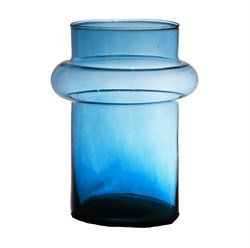 Ваза Lune Mouthblown Recycled Blue H20 D15 - фото 84644
