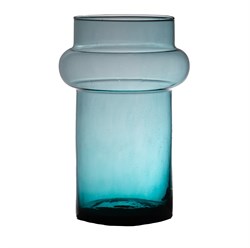 Ваза Lune Mouthblown Recycled Blue H25 D16 - фото 84645
