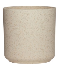 Кашпо "Цилиндр"(керамика), H15 D15см, цв. Белый - фото 84651