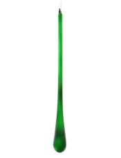 Подвеска стеклянная капля зеленого цвета, 26 см - фото 84762