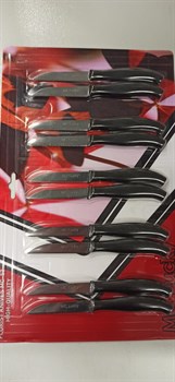 Нож для флористов MC-57, 16см, длина лезвия 6,5см, черные ручки (нержавеющая сталь 3cR13) - фото 84947