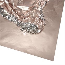 Упаковочная плёнка "Фольга", 10  листов в упаковке, 23 микрон,  50cmx58cm, цв. светло-розовый - фото 84972