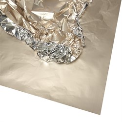 Упаковочная плёнка "Фольга", 10  листов в упаковке, 23 микрон,  50cmx58cm, цв. кремовый - фото 84974