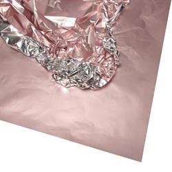 Упаковочная плёнка "Фольга", 10  листов в упаковке, 23 микрон,  50cmx58cm, цв. розовый - фото 84975