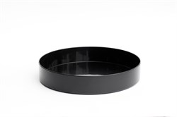 Ваза для морибаны черная пластиковая H5,5/D27 см - фото 85082