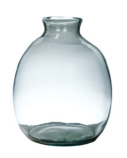 Ваза Bottle, H26,5 D23,5 Cherry Recycled, прозрачный - фото 85234