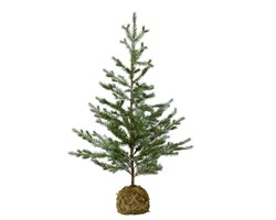 Ель искусственная на земляном коме dia60cm x H.120cm зеленая - фото 85905