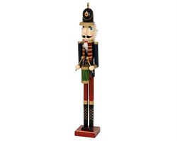 Щелкунчик дерево  L.16.5cm x W.14cm x H.120cm, темно-синий - фото 85923
