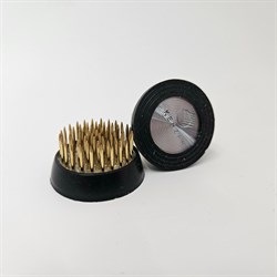 Кензан металлический круглый 34 мм, 2шт, низкий, с резинкой - фото 86284