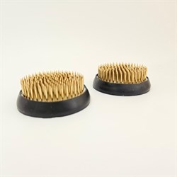 Кензан металлический круглый 60 мм, 2шт, низкий, с резинкой - фото 86287