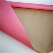 Бумага крафт белая двухсторонняя двухцветная 50г/м2, 0,72x10 м цвет:Золотой-розовый