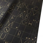 Набор матовой пленки "Letters", 60x60см (20шт) цвет Черный