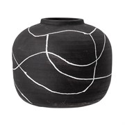 Ваза Niza, цвет: черный, материал: керамика D20xH16,5 cm