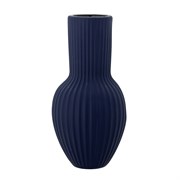 Хрустальная ваза, голубая, керамогранит, Ø13,5xH26,5 см