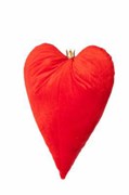 Плюшевое сердце красное CUORE VELLUTO H35cm