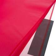 Набор матовой пленки с окантовкой - полоса, 58х58 см,(20шт) цвет: Красный