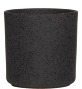 Кашпо "Цилиндр"(керамика), H13 D13см, цв.Черный