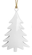 Подвеска металлическое дерево, покрытое белой эмалью, 12 см