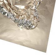 Упаковочная плёнка "Фольга", 10  листов в упаковке, 23 микрон,  50cmx58cm, цв. кремовый