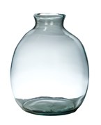 Ваза Bottle, H26,5 D23,5 Cherry Recycled, прозрачный