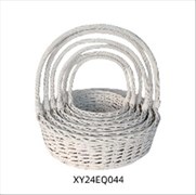 Корзина плетеная (ива), D45xH16/46 см - D26xH11/30  см, набор (5 шт)