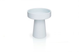 Ваза белая маленькая на конусной ноге В13/Д11,5