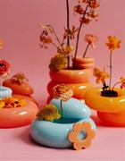 Ваза пончик "Молочное небо" малая Ваза пончик "Молочное небо" малая