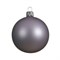Стеклянный матовый елочный шар сиреневый 10см, 4шт в уп. - фото 80567
