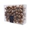 Грозди стеклянных шаров на проволоке, 144 шт цвет коричневый, d2.5cm - фото 80611