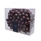 Гроздь стеклянных шаров на проволоке d2.5см, 12шт. по 12 шариков, 144 шт. в уп., цвет: тёмно-коричне - фото 80614