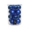 Набор стеклянных шаров 8 см синий mix, 16 шт - фото 80620