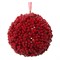 Шар из красных ягод 10 см 60% пенопласт, 40% пластик - фото 80890