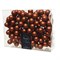 Гроздь стеклянных шаров на проволоке d2.5cм, 12шт по 12 шариков 144шт в уп., цвет: терракотовый - фото 80980