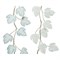 Гирлянда листья блестящие, L2-W24-H115см, 2 в асс, белая/голубая, акрил - фото 80997