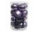 Набор стеклянных шаров d3.5см, 16шт, цвет: лавандовый, глянцевый/матовый - фото 81057